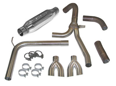 SLP Loudmouth Exhaust, DUAL/DUAL TIPS, 1998-2002 LS1 Camaro, Formula, Trans Am