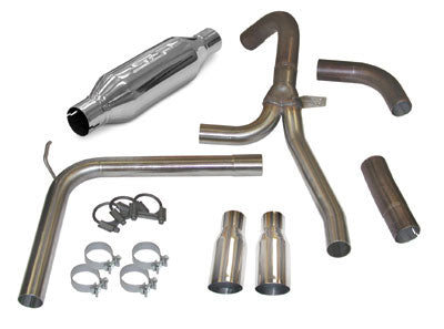 SLP Loudmouth II Exhaust, 3.5" SLASH TIPS, 1998-2002 LS1 Camaro, Formula, Trans Am