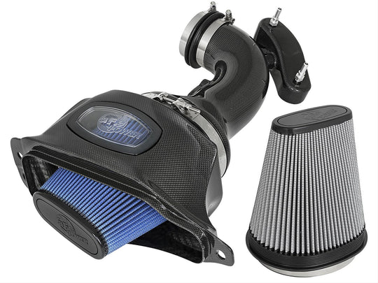 AFE Black Series Momentum Carbon Fiber Cold Air Intake System w/Dual Filter Media, 2014-2019 Corvette Stingray & GS