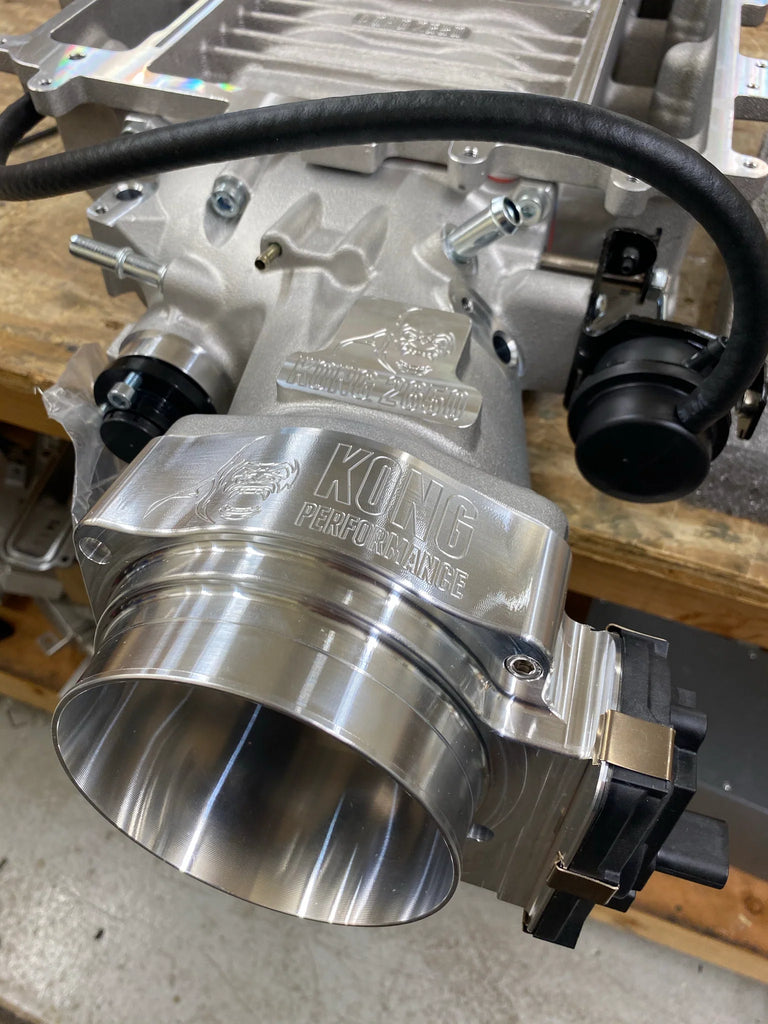 Kong Performance 112mm Billet Throttle Body, LS-Applications (Black Or Silver)