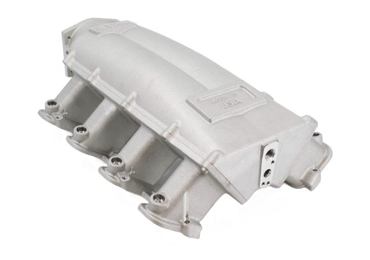BTR Trinity Series Intake Manifold, Silver Or Black, LS3 Square Port