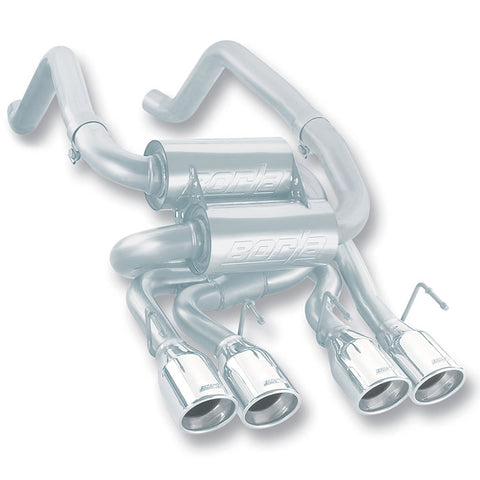 Borla S-Type Axle-Back Exhaust System, 2005-2008 C6 Corvette LS2