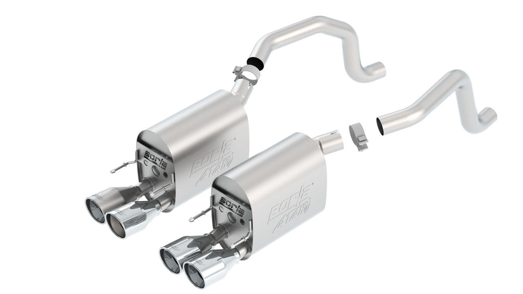 Borla ATAK Axle-Back Exhaust System, 2009-2013 C6 Corvette, GS, LS3