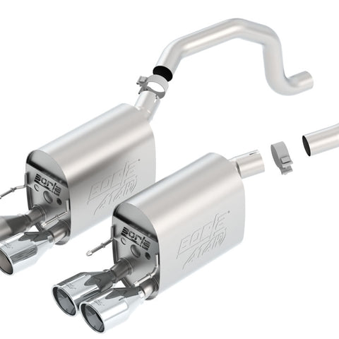 Borla ATAK Axle-Back Exhaust System, 2009-2013 C6 Corvette, GS, LS3