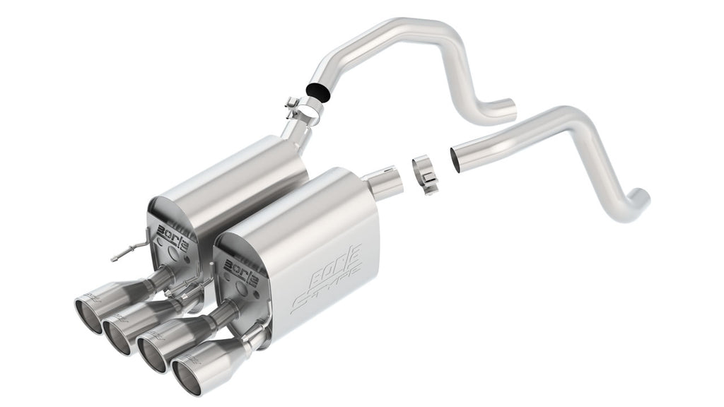 Borla S-Type II Axle-Back Exhaust System, 2005-2008 C6 Corvette LS2