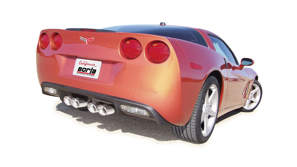 Borla S-Type II Axle-Back Exhaust System, 2005-2008 C6 Corvette LS2