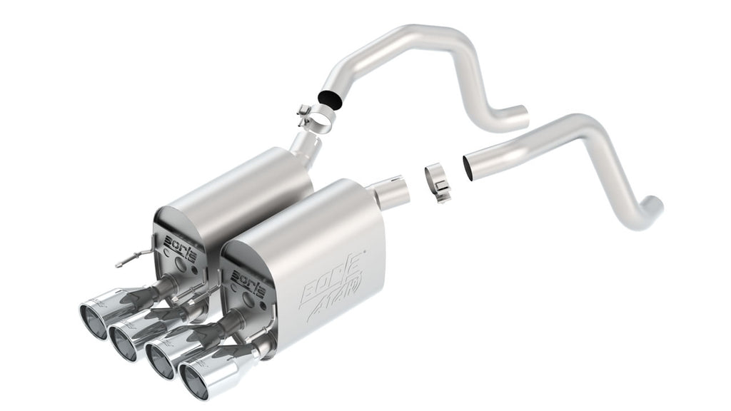 Borla ATAK Axle-Back Exhaust System, 2005-2008 C6 Corvette LS2