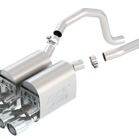 Borla ATAK Axle-Back Exhaust System, 2005-2008 C6 Corvette LS2