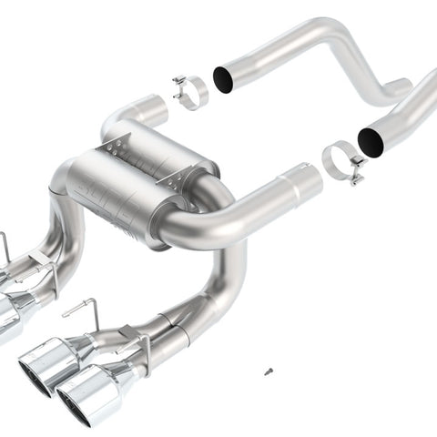 Borla Touring Axle-Back Exhaust System, 2006-2013 C6 Z06 &ZR1
