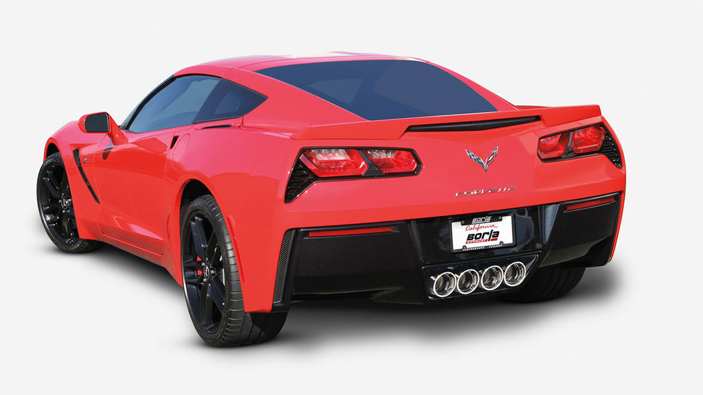 Borla S-Type Exhaust, Quad Silver Tips (NO AFM & NPP) 2014-2019 Stingray, GS, Z06