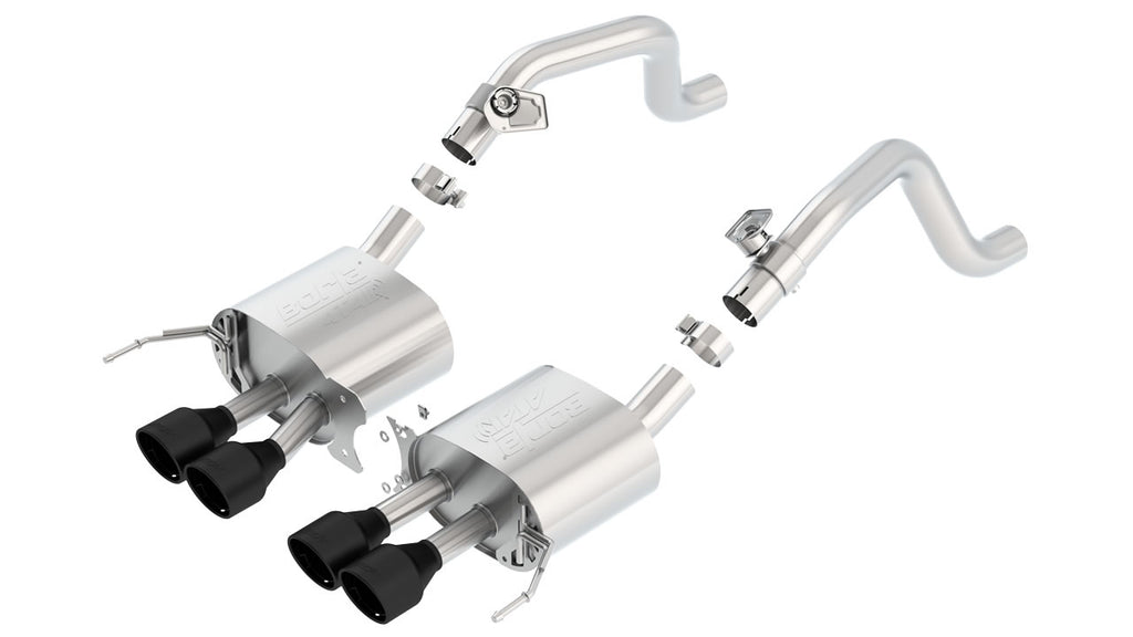 Borla Atak Exhaust, Quad Silver or Black Tips (NO NPP) 2014-2019 Stingray, GS, Z06