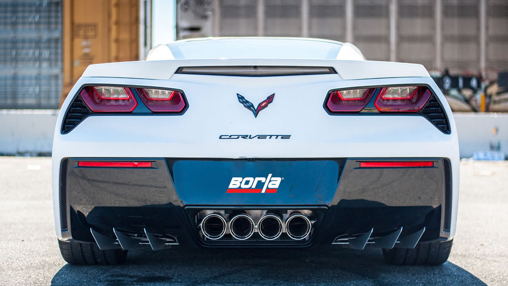 Borla ATAK Exhaust, Quad Silver Tips (NO AFM ) 2014-2019 Stingray, GS, Z06