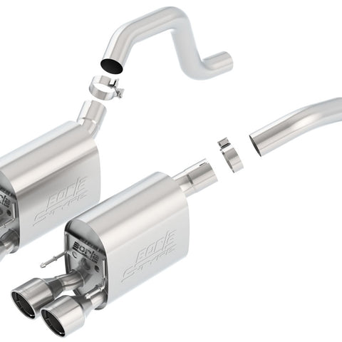 Borla S-Type II Axle-Back Exhaust System, 2006-2013 C6 Z06 & ZR1