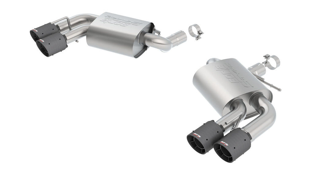 Borla S-Type Axle-Back Quad Tip Exhaust System (w/NPP)  2016-2024 Camaro SS & ZL1