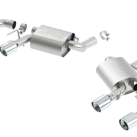 Borla S-Type Axle-Back Quad Tip Exhaust System (w/NPP) 2016-2024 Camaro SS & ZL1