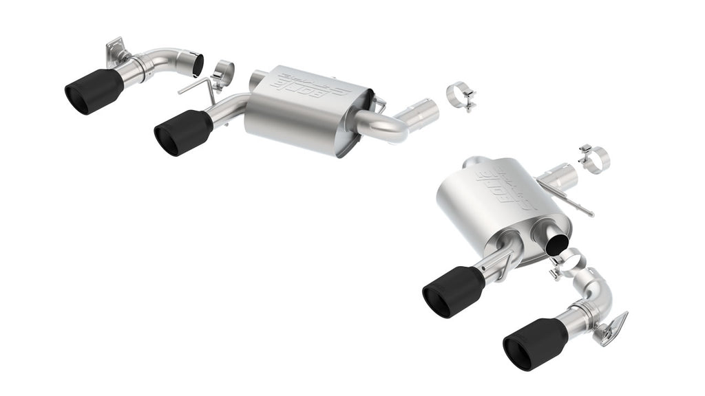 Borla S-Type Axle-Back Quad Tip Exhaust System (w/NPP) 2016-2024 Camaro SS & ZL1