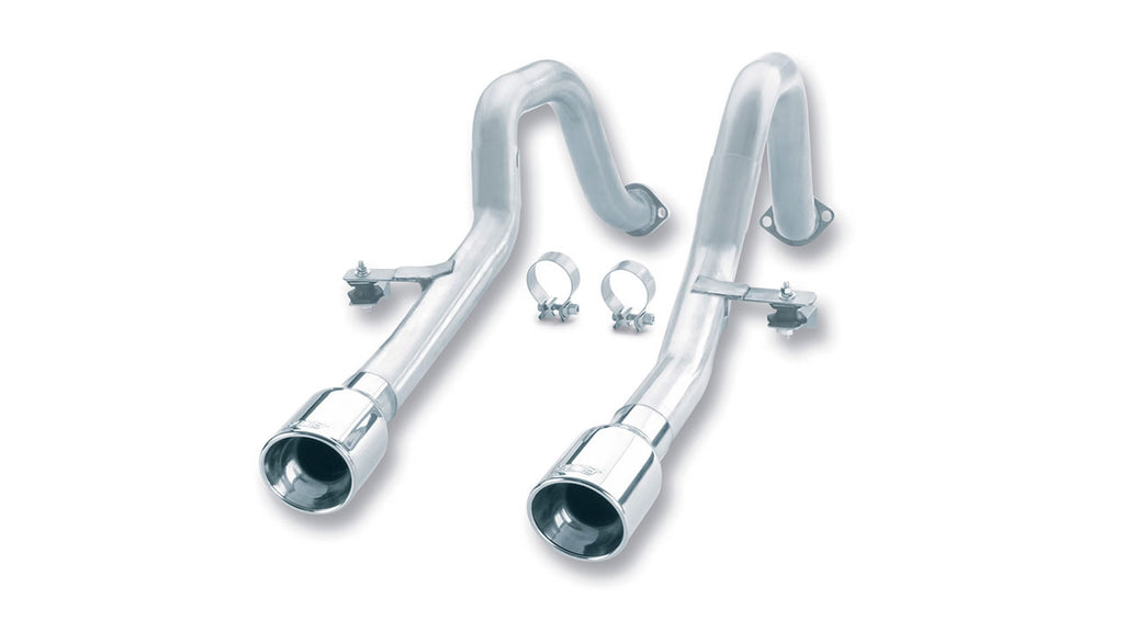 Borla S-Type Axle-Back Exhaust System w/Muffler Delete, 1997-2004 Corvette & Z06