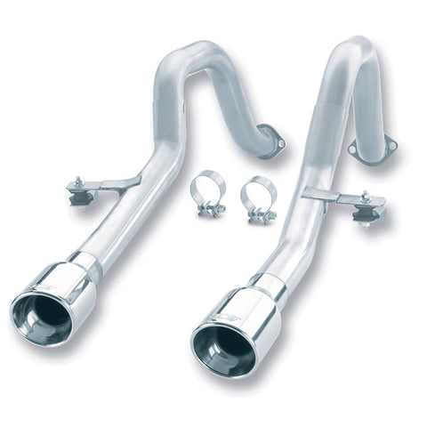 Borla S-Type Axle-Back Exhaust System w/Muffler Delete, 1997-2004 Corvette & Z06