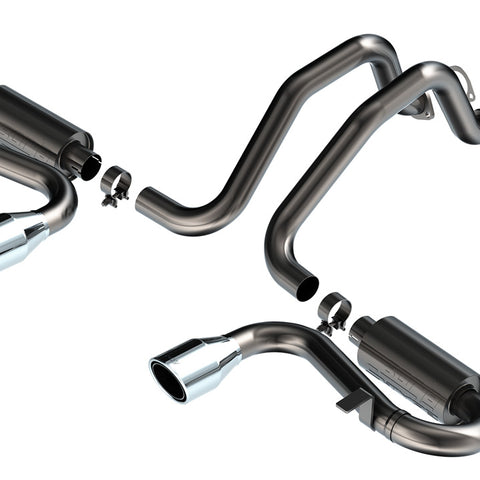 Borla S-Type Axle-Back Exhaust System w/Dual Or Quad Tips, 1997-2004 Corvette & Z06