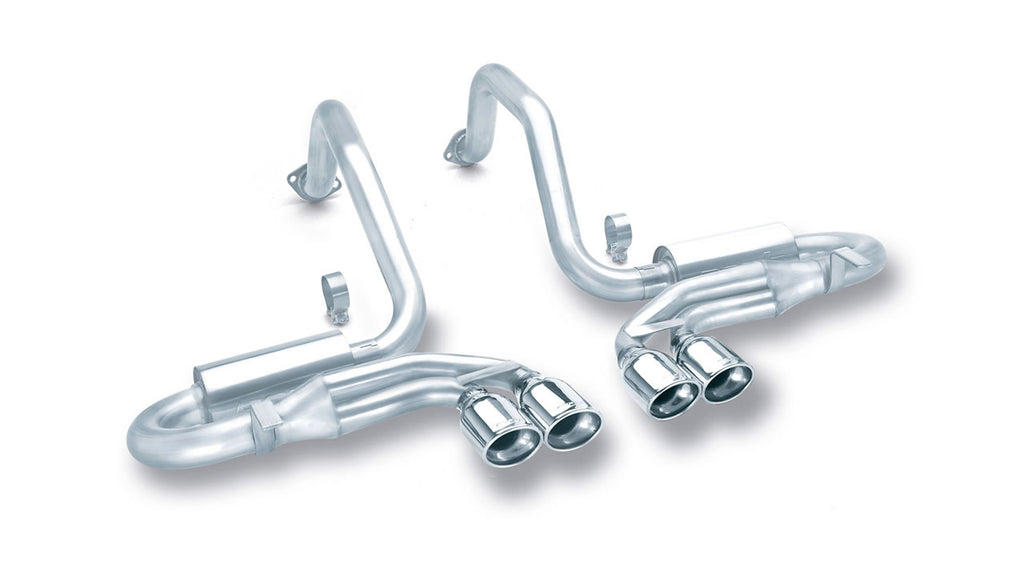 Borla S-Type Axle-Back Exhaust System w/Dual Or Quad Tips, 1997-2004 Corvette & Z06