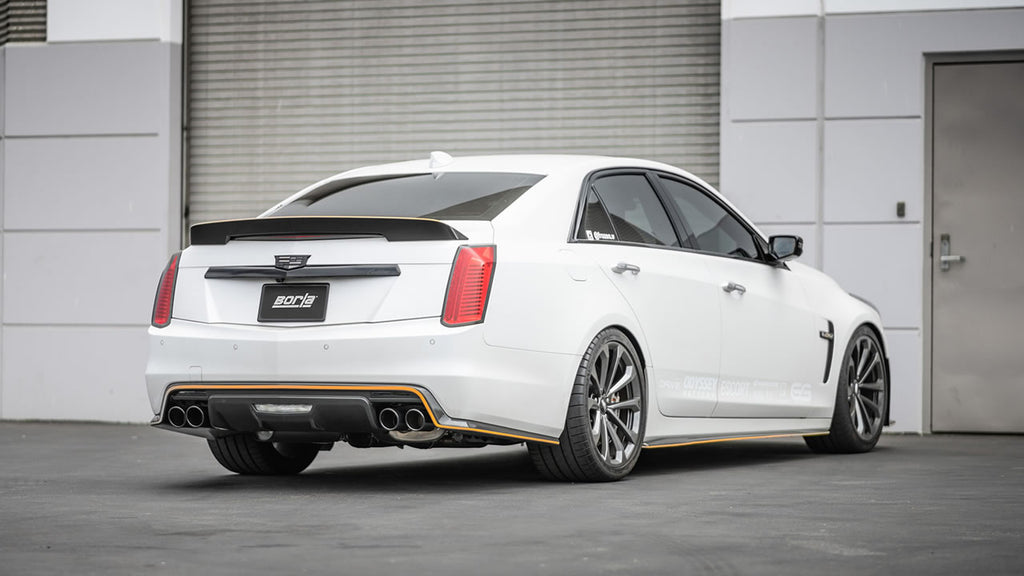 Borla S-Type Exhaust, Black Tips, 2016-2019 Cadillac CTS-V Sedan