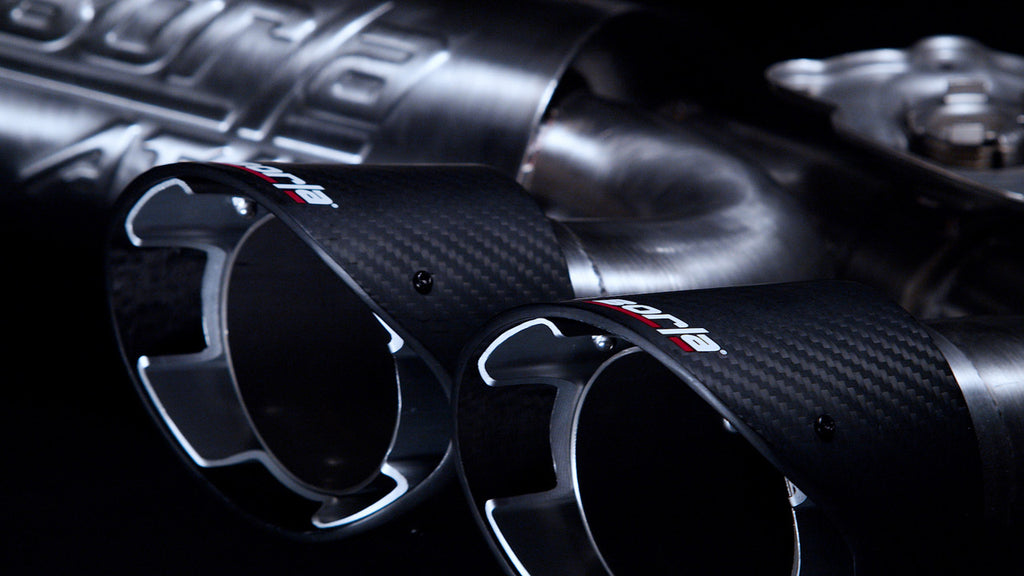 Borla S-Type Exhaust, Quad Silver, Black or Carbon Fiber Tips (No NPP) 2020-2024 C8 Stingray