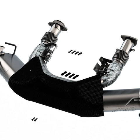 Borla Atak Exhaust, Quad Silver, Black or Carbon Fiber Tips (w/ NPP) 2020-2024 C8 Stingray