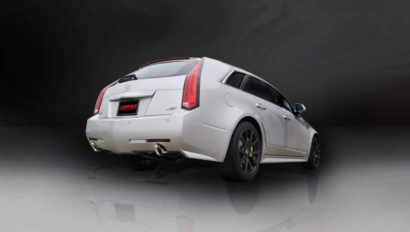 Corsa Sport Axle-Back, Polished Or Black Tips, 2009-2014 Cadillac CTS-V Wagon