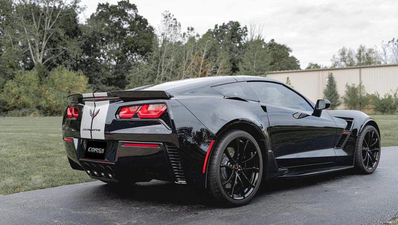 Corsa Sport to Xtreme Exhaust System, Quad Silver or Black Tips (w/NPP) 2014-2019 Stingray, GS, Z06