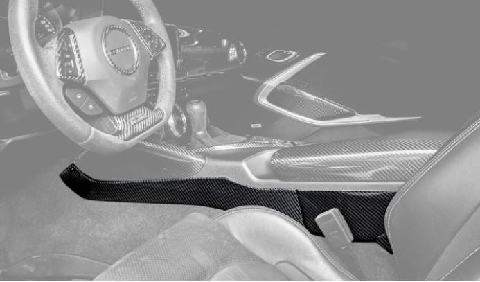 2016-2019 Camaro Carbon Fiber LG435 Center Console Lower Side Panels