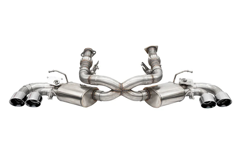 Corsa Variable Sound Control Exhaust, Quad Silver, Black or Carbon Fiber Tips (w/NPP) 2020-2024 C8 Stingray