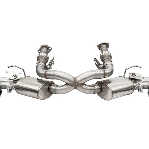 Corsa Variable Sound Control Exhaust, Quad Silver, Black or Carbon Fiber Tips (w/NPP) 2020-2024 C8 Stingray