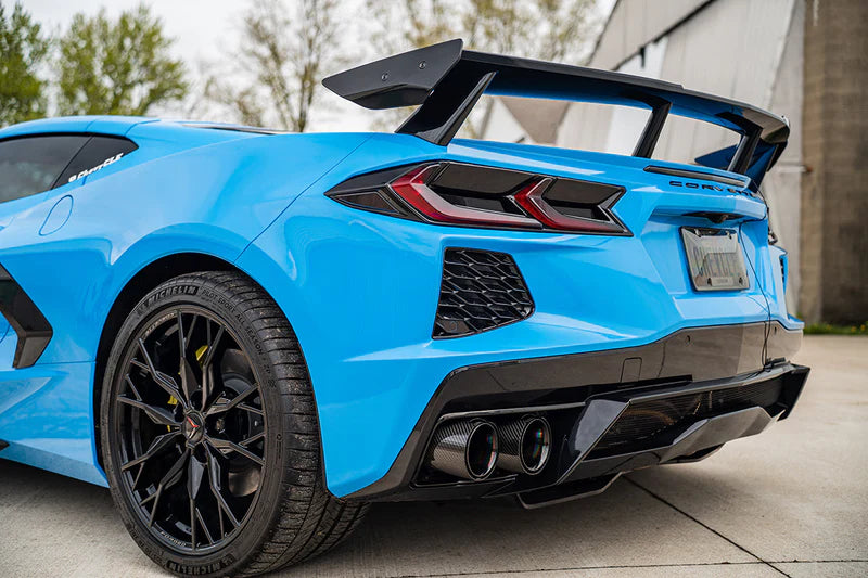Corsa Variable Sound Control Exhaust, Quad Silver, Black or Carbon Fiber Tips (No NPP) 2020-2024 C8 Stingray