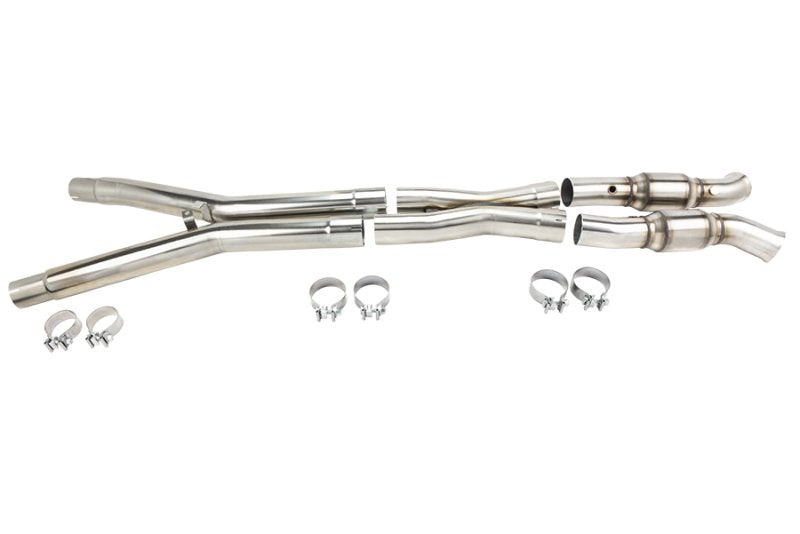 Kooks 1-7/8" or 2" Headers & 3" GREEN Catted Stainless X-Pipe, 2005-2008 C6 Corvette LS2