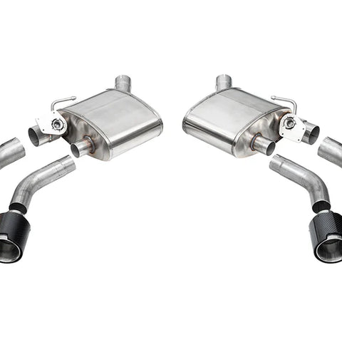 Corsa Variable Sound Axle-Back, Carbon Fiber Quad Tip (w/NPP) 2016-2024 Camaro SS & ZL1