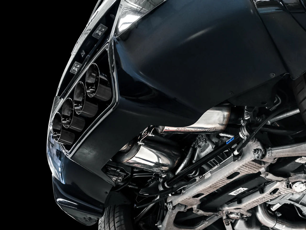 AWE Tuning Track Edition Exhaust System, Quad Silver or Black Tips, 2014-2019 Stingray, GS, Z06