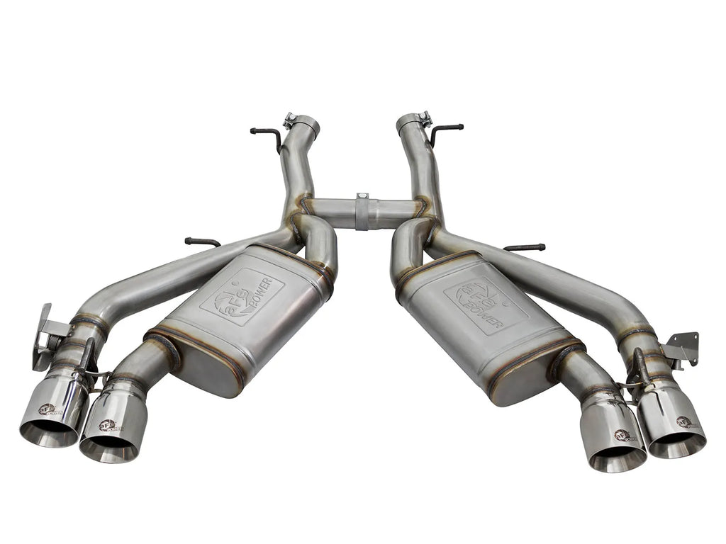 aFe Mach Force XP Exhaust System, Silver, Black or C/F Tips (w/NPP), 2016-2024 Camaro SS & ZL1