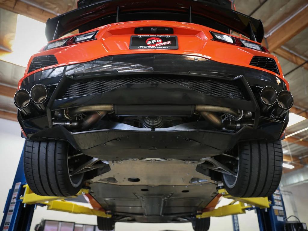 AFE MACH Force-Xp 304 Stainless Steel Cat-Back Exhaust w/ Muffler Black (w/ NPP) 2020-2024 C8 Stingray