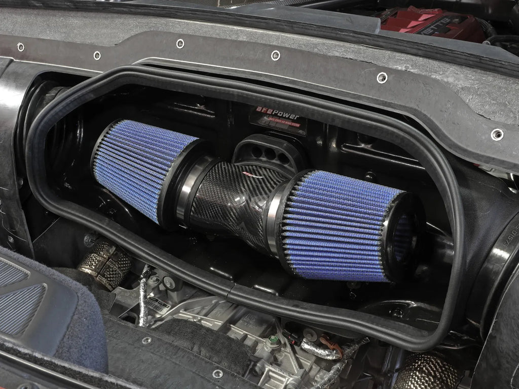 AFE Track Series Carbon Fiber Cold Air Intake System w/Pro 5R Filters, C8 Stingray Coupe & HTC, E-Ray