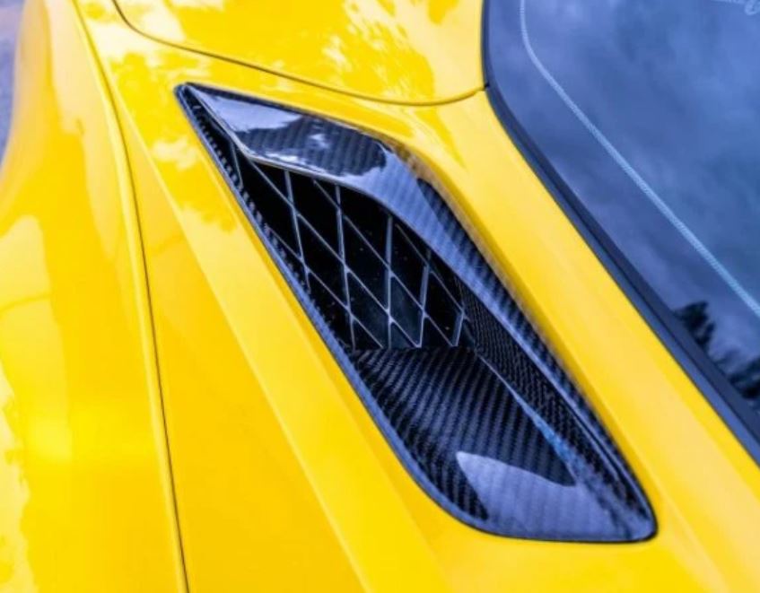 C7 Corvette Carbon Fiber LG289-AC Quarter Panel Vents V2