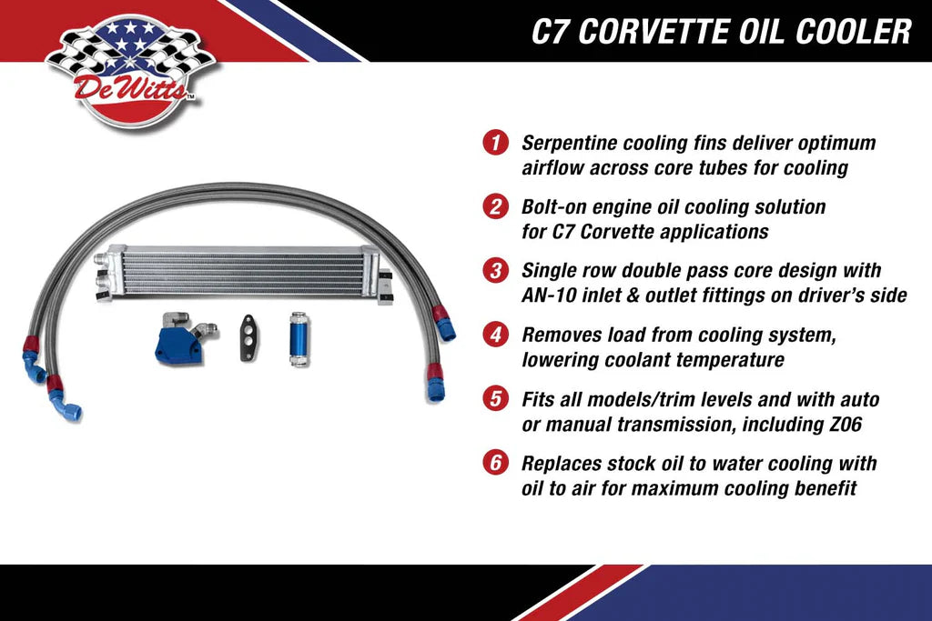DeWitts HP-Series Radiator, 2014-2019 C7 Stingray & Z06