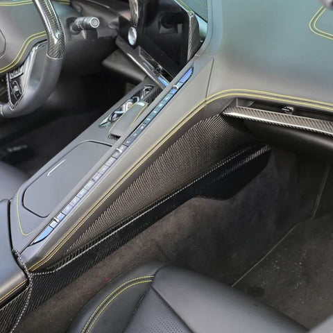 C8 Corvette Carbon Fiber LG606 Center Console Upper Side Panels