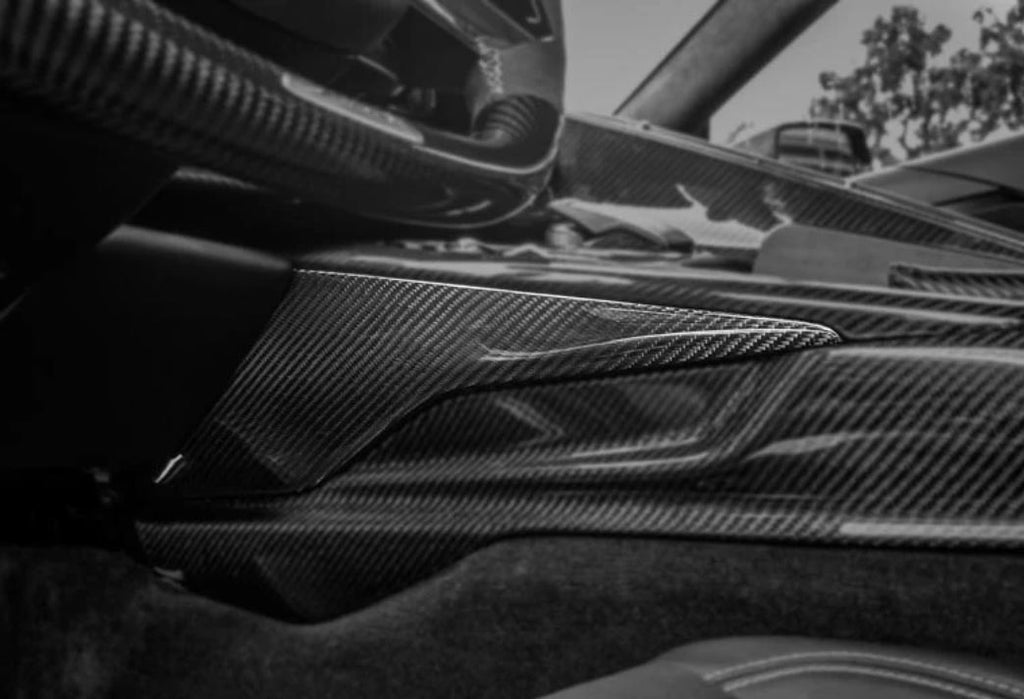 C8 Corvette Carbon Fiber LG606 Center Console Upper Side Panels
