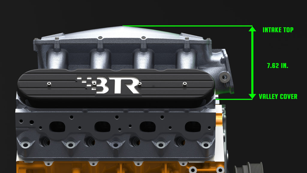 BTR Equalizer 3 Intake Manifold, Silver Or Black, LS3 Square Port