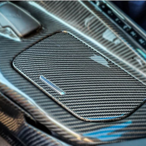 C8 Corvette Carbon Fiber LG659 Center Console Cup Holder Lid Cover
