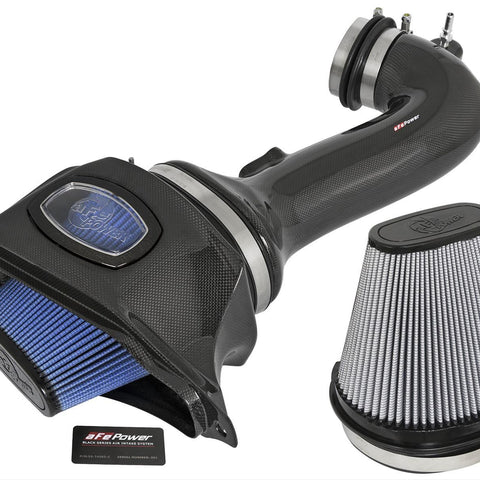 AFE Black Series Momentum Carbon Fiber Cold Air Intake System w/Dual Filter Media, 2015-2019 Corvette Z06