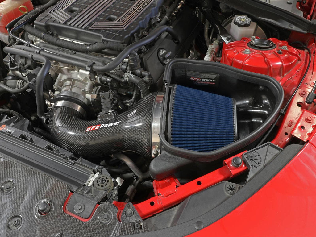 AFE Track Series Carbon Fiber Cold Air Intake System w/ Pro 5R, 2017-2024 Camaro ZL1