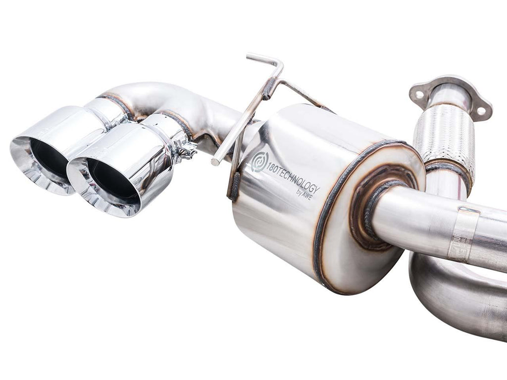 AWE Touring Edition Exhaust for C8 Corvette - Quad Chrome Silver or Black Tips (w/ NPP, wo/NPP) 2020-2024 C8 Stingray