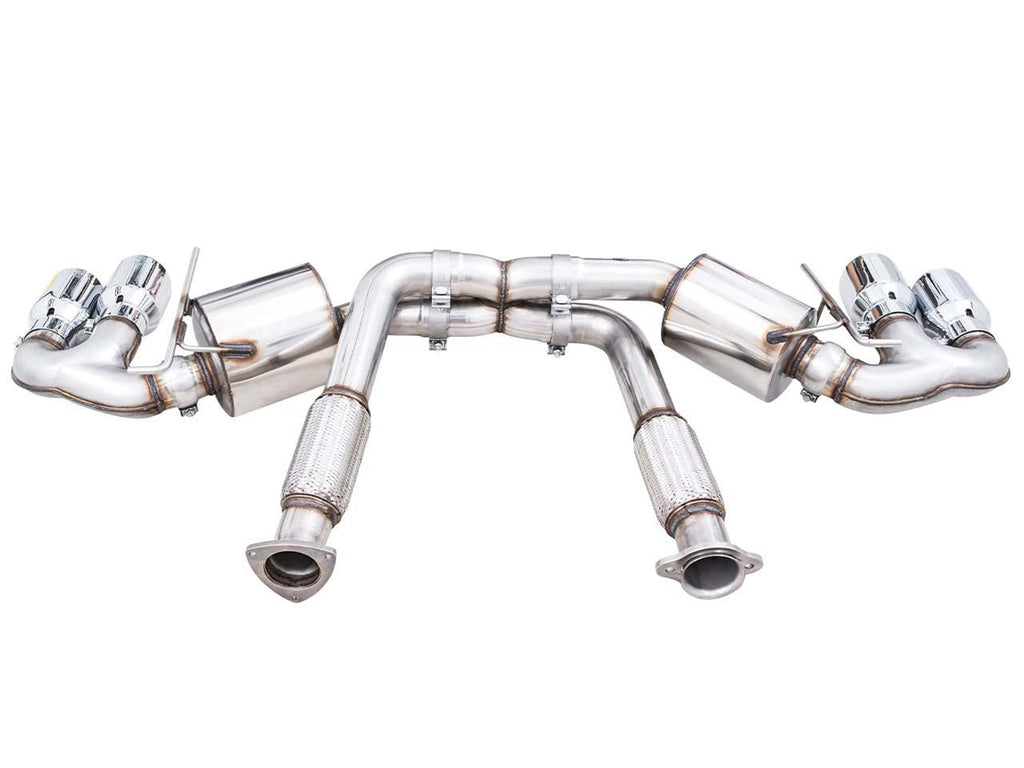 AWE Touring Edition Exhaust for C8 Corvette - Quad Chrome Silver or Black Tips (w/ NPP, wo/NPP) 2020-2024 C8 Stingray