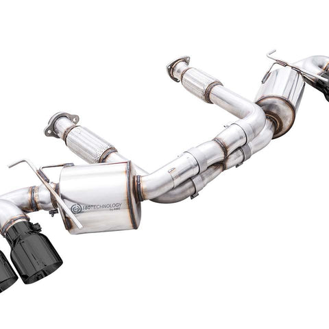 AWE Touring Edition Exhaust for C8 Corvette - Quad Chrome Silver or Black Tips (w/ NPP, wo/NPP) 2020-2024 C8 Stingray